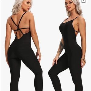 Brand New Black Gym One-piece